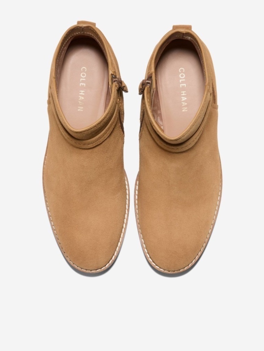 COLE HAAN Rosalyn Waterproof Ankle Strap Suede BOOTS Size: 10.5 US New